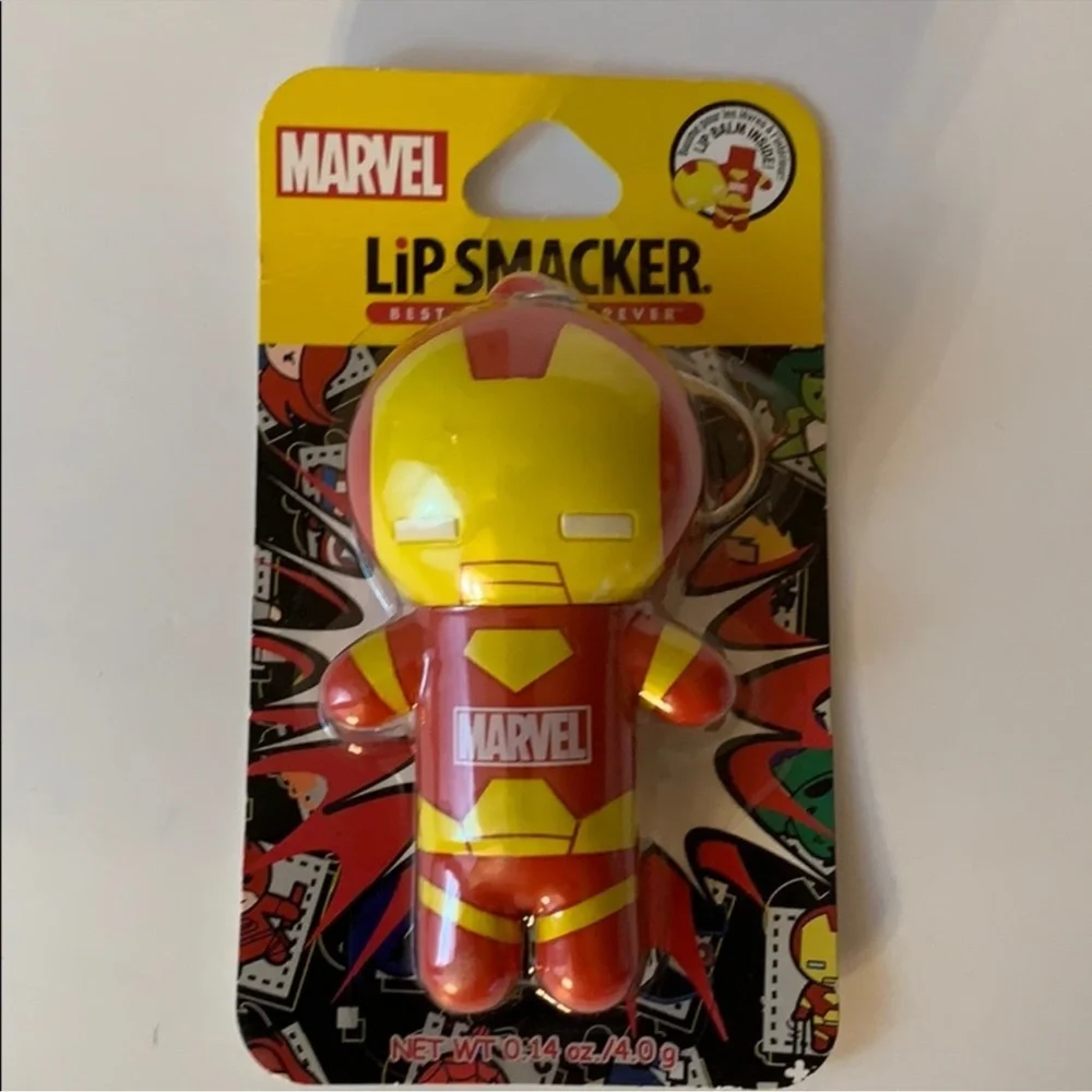 Lip Smacker Marvel Superhero Bundle of Iron Man and Captain America  Lip Balms